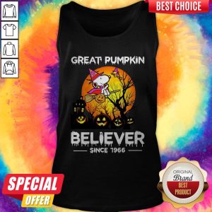 Good Snoopy Great Pumpkin Believer Since 1966 Tank Top