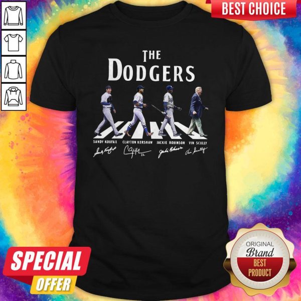 Good The Dodgers Abbey Road Signatures Shirt