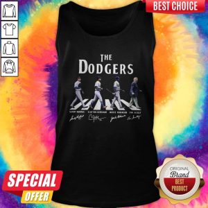 Good The Dodgers Abbey Road Signatures Tank Top