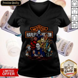 Harley Davidson Horror Film Characters Jack Daniel’s V-neck