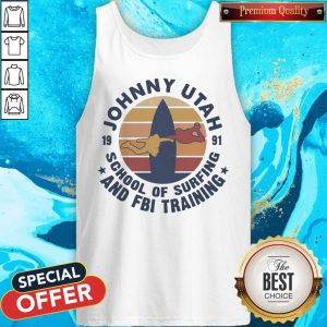 Johnny Utah 1991 School Of Surfing And FBI Training Vintage Retro T-Tank Top