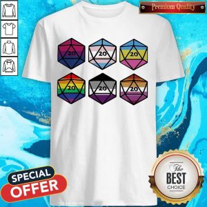 LGBT Dungeons And Dragons Dice D20 Shirt
