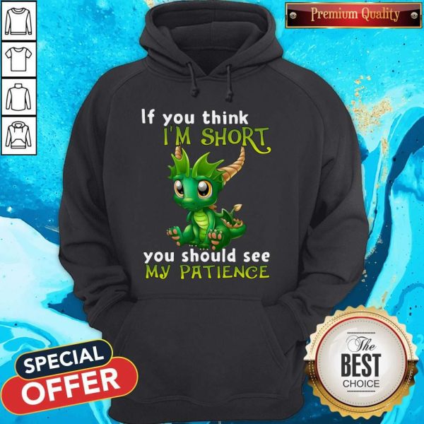 Nice Dragon If You Think I'M Short You Should See My Patience Hoodie