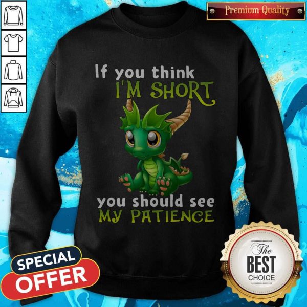 Nice Dragon If You Think I'M Short You Should See My Patience Sweatshirt