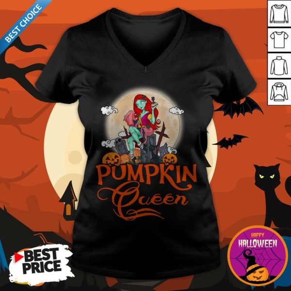 Nice Pumpkin Queen Halloween V-neck