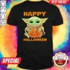 Official Baby Yoda Hug Pumbkin Happy Halloween Shirt