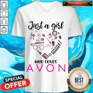 Official Just A Girl Who Loves Avon V-neck