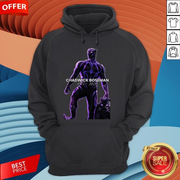 Rip Chadwick Boseman Black Panther 1977 2020 Thank You For The Memories Signature Hoodie