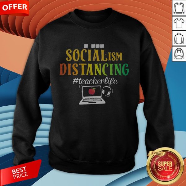 Social Ism Distancing Teacherlife Apple Laptop Sweatshirt