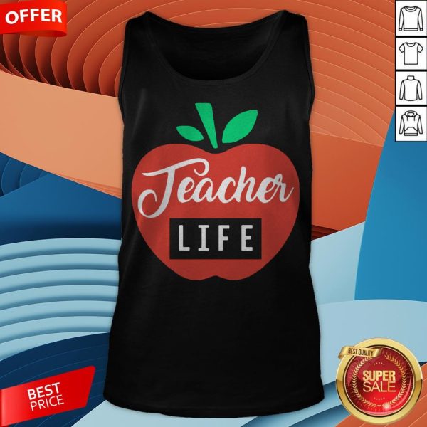 Teacher Pencil Shirt Teacher Life Apple Tank Top