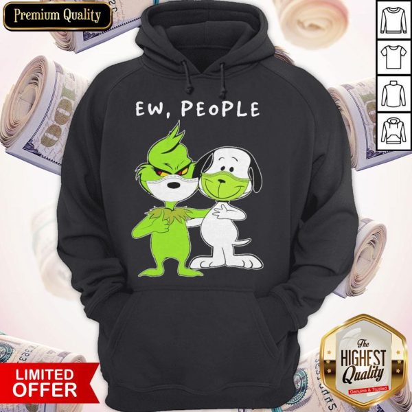 The Grinch And Snoopy Face Mask Ew People Hoodie