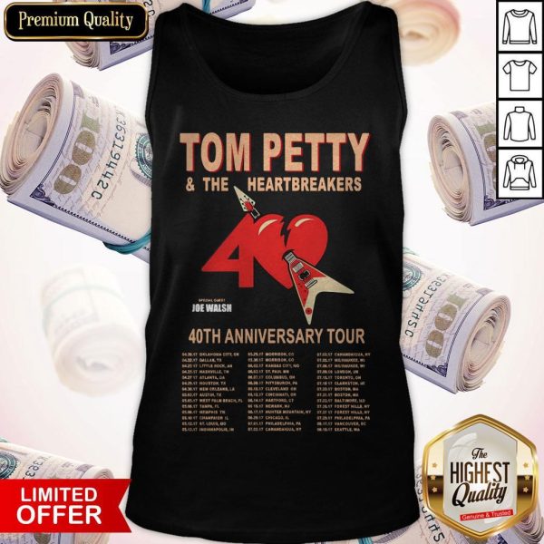 Tom Petty And The Heartbreakers 40th Anniversary Tour Tank Top