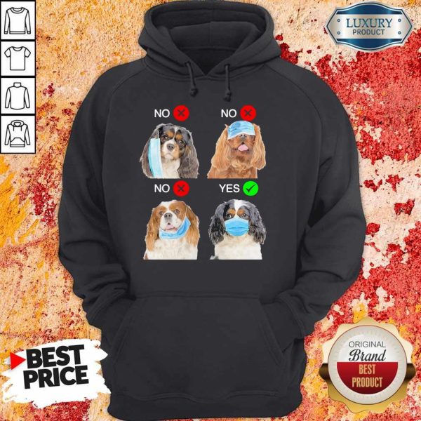 Top Cavalier King Charles Spaniel Dogs Right Way To Wear Mask Hoodie