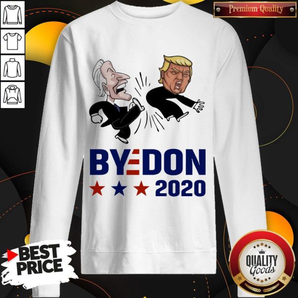 Top Joe Biden Kicks Trump ByeDon 2020 Sweatshirt