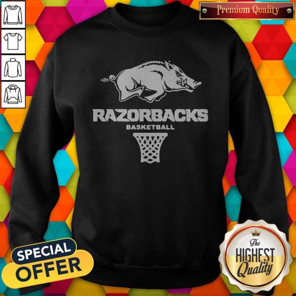 Top Official Razorbacks Basketball Sweatshirt