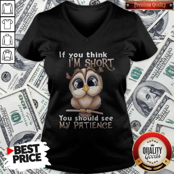 Top Owl If You Think I’m Short You Should See My Patience V-neck