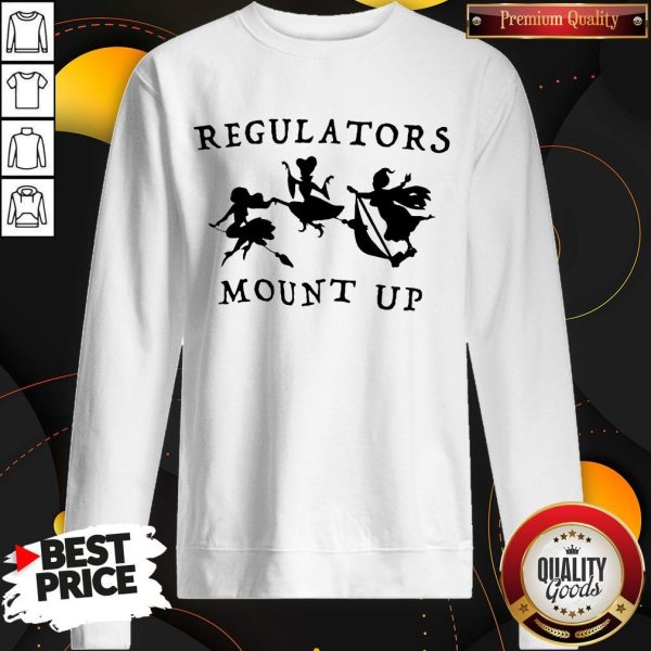 Top Regulators Mount Up Lady Halloween Sweatshirt