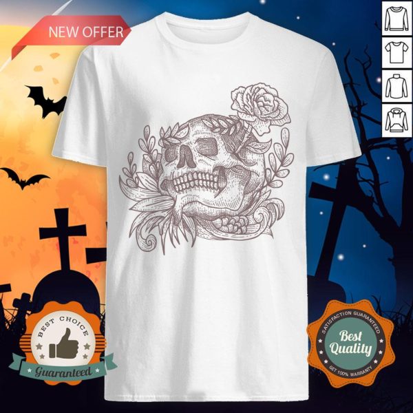 Sugar Skull Vintage Day Dead Dia De Los Muertos Shirt