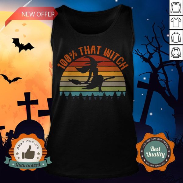 100 That Witch Halloween T-Tank Top