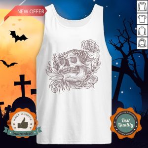 Sugar Skull Vintage Day Dead Dia De Los Muertos Tank Top