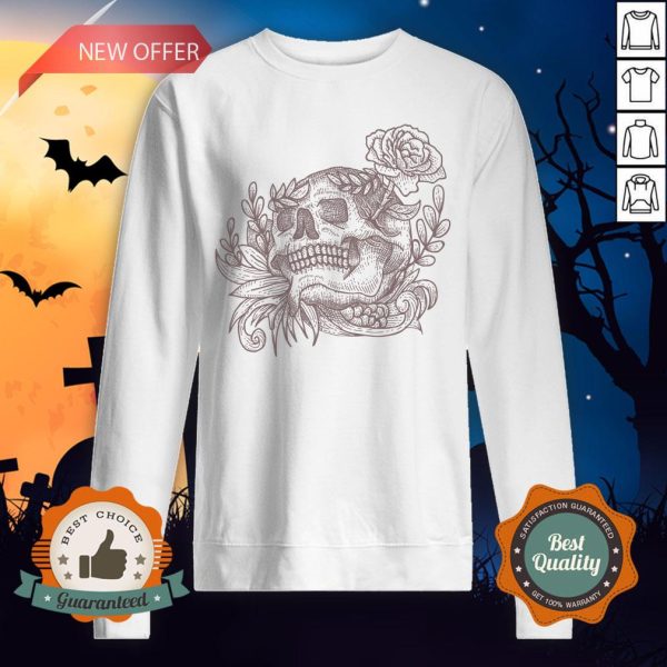 Sugar Skull Vintage Day Dead Dia De Los Muertos Sweatshirt