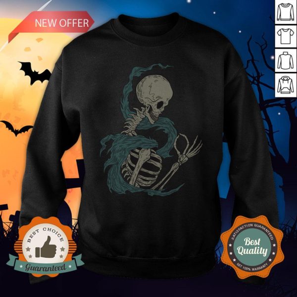 Skeleton Day Dead Muertos Halloween Sweatshirt