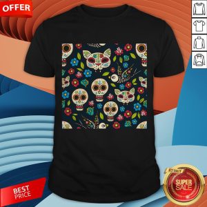 Cute Sugar Skulls Day Of The Dead Dia De Muertos T-Shirt