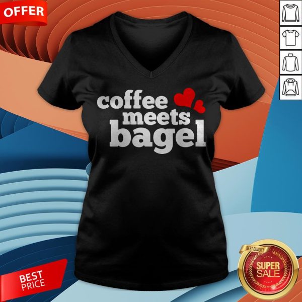 Funny Coffee Meets Bagel V-neck