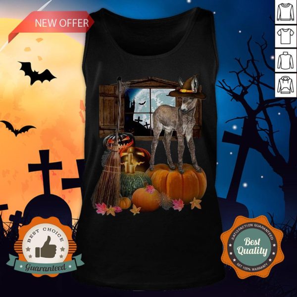 Funny Doneky Witch Halloween Tank Top