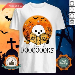 Ghost Reading Books Halloween Shirt