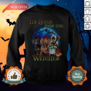 Halloween Dachshund It’s Hocus Pocus Time Witches Sweatshirt