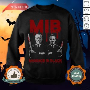 Halloween Jason Voorhees And Freddy Krueger Mib Maniacs In Black Sweatshirt