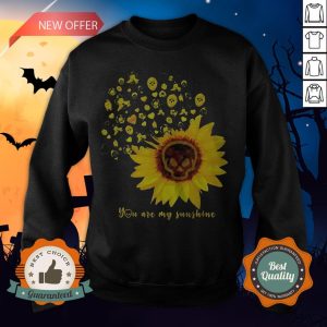 Halloween Michael Myers Sunflower Skull You Are My Sunshine Sweatshirt