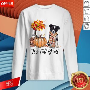 It’s Fall Y’all Border Collie Dog Halloween Sweatshirt