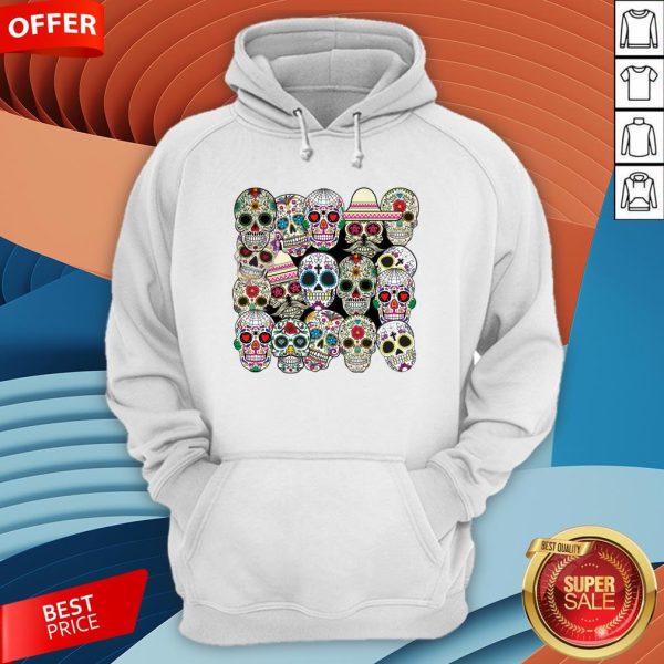 Mexican Day Of The Dead Sugar Skulls Hoodie