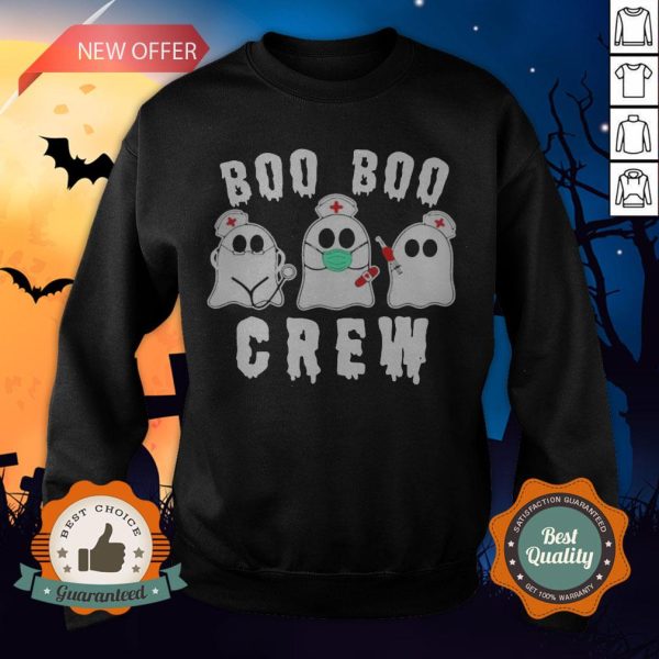 Nurse Halloween Boo Boo Crew Sweatshirt