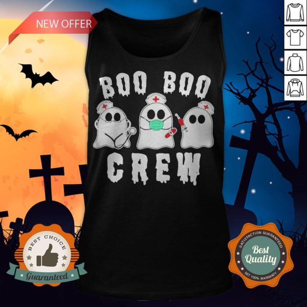 Nurse Halloween Boo Boo Crew Tank Top