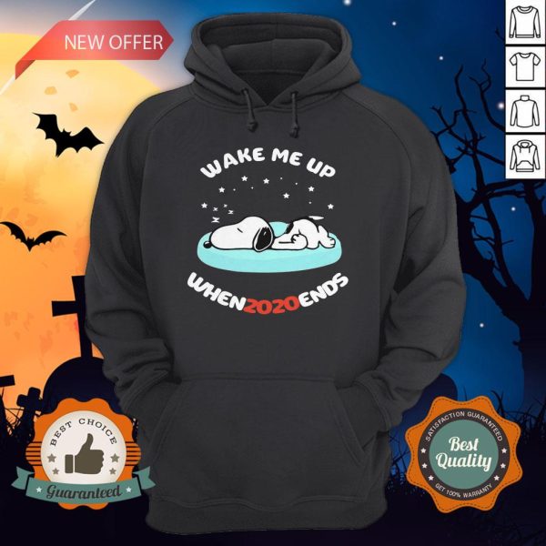 Snoopy Wake Me Up When 2020 Ends Hoodie