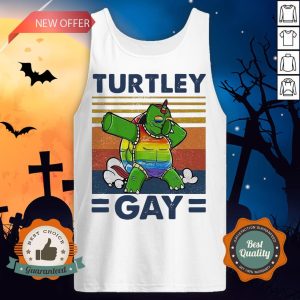 Turtley Gay Turtle Dabbing LGBT Vintage Tank Top