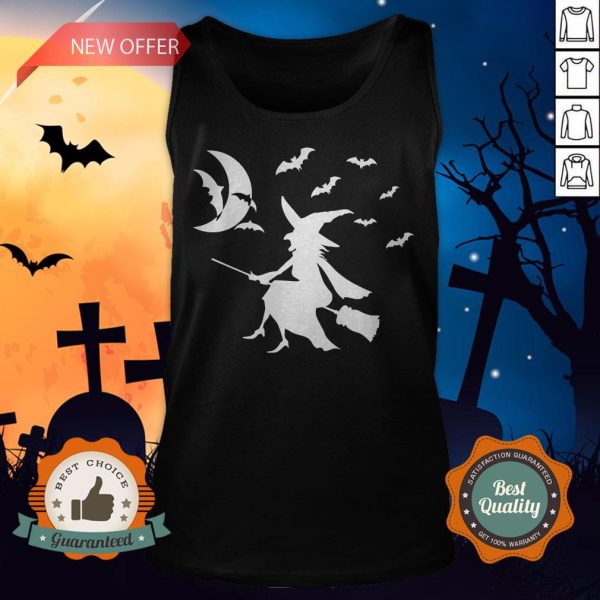 Happy Halloween Day Bats Witch Tank Top