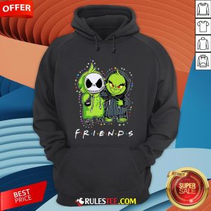 Baby Jack Skeleton And Baby Green Friends Light Christmas Hoodie - Design By Rulestee.com