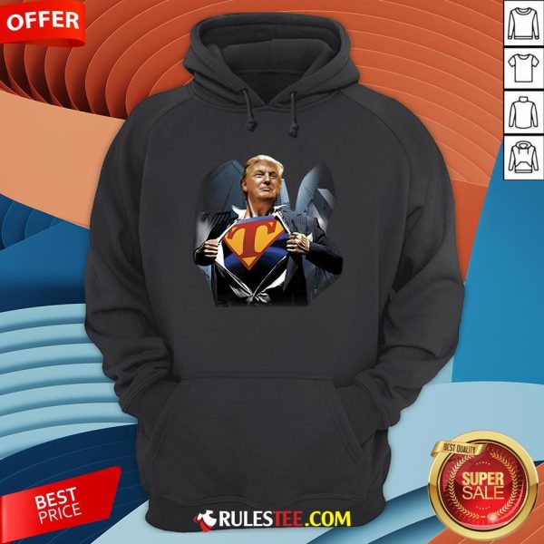 Funny Donald Trump Superman Hoodie - Design By Rulestee.com