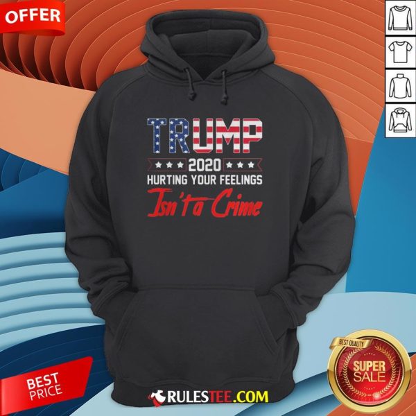 Trump 2020 Hurting Your Feelings Isn’t A Crime Hoodie - Design By Rulestee.com