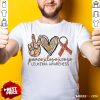 Peace Love Cure Leukemia Awareness Diamond Shirt - Design By Rulestee.com