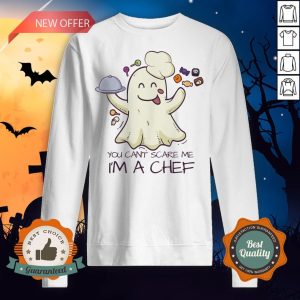 You Can't Scare Me I'm A Chef Boo Halloween Sweatshirt