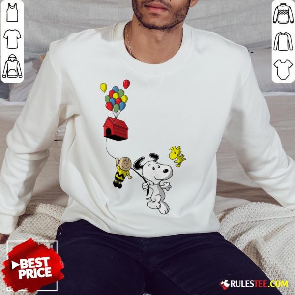 Snoopy And Charlie Brown Woodstock Balloon Sweatshirt - Design By Rulestee.com