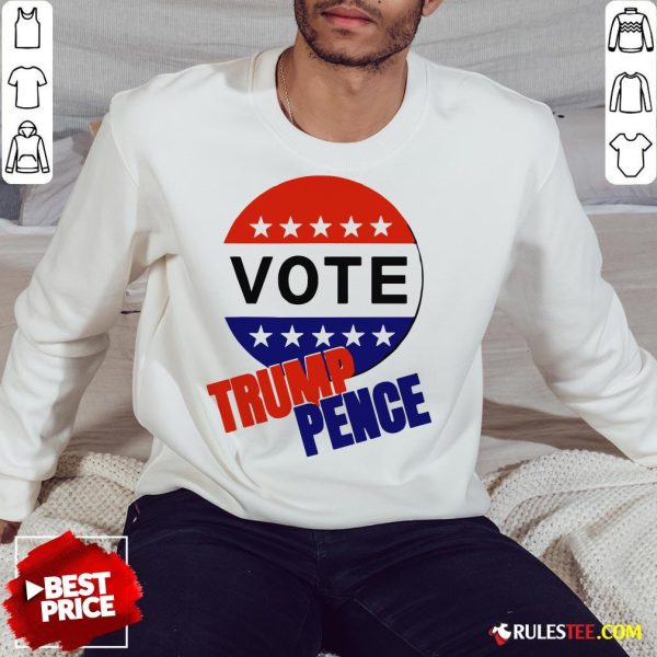 Nice Vote Trump-Pence American Flag Sweatshirt - Design By Rulestee.com