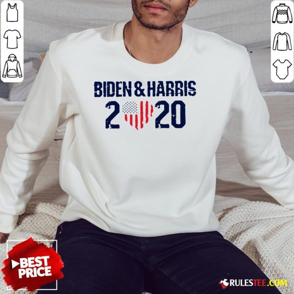 Joe Biden And Harris 2020 Love American Flag Sweatshirt