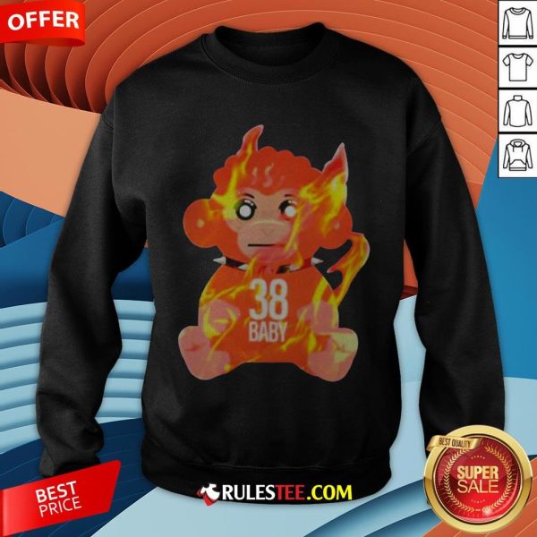 Burning Monkey Doll Never Broke Again 38 Baby Sweatshirt
