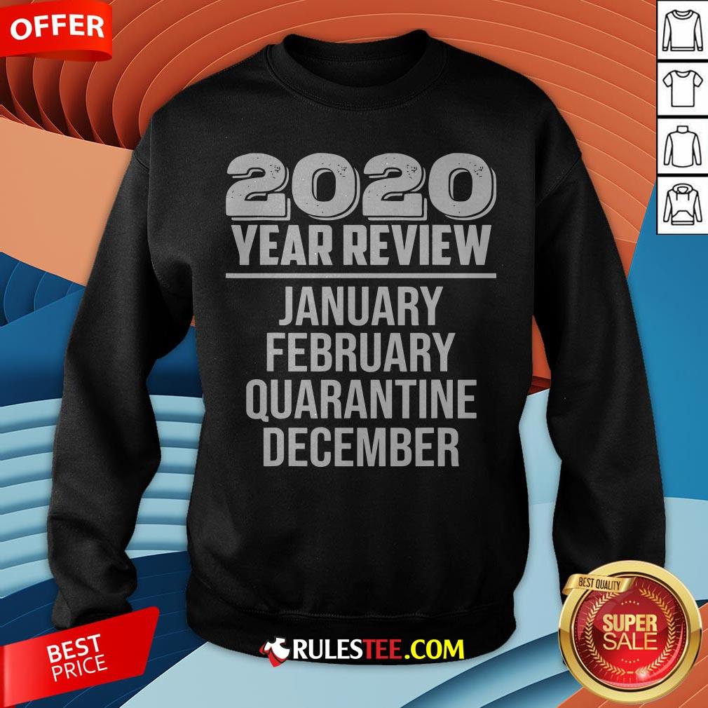 2020 Year Review January February Quarantine December Sweatshirt - Design By Rulestee.com